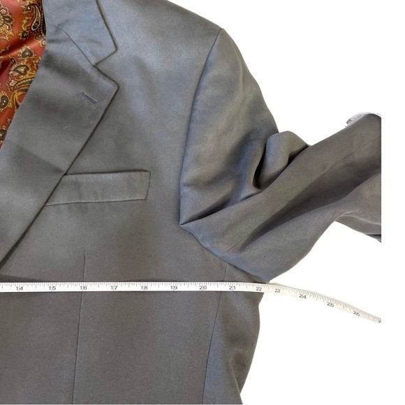 Ralph Lauren men’s size 40R grey brushed suede like business casual blazer - Picture 7 of 8